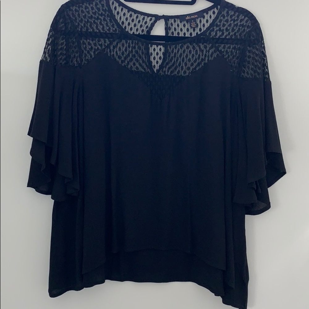 Black Ella Moss Top